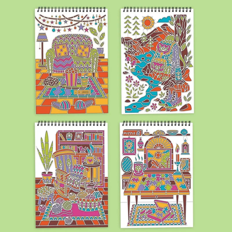 Lifelines Coloring & Painting Kits FlowArt: Trace Within - Peaceful Pause