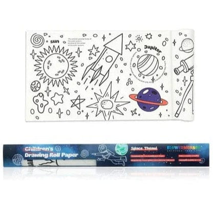 FlowerMonaco Coloring & Painting Kits Default Childrens Drawing Rolling Paper - Space