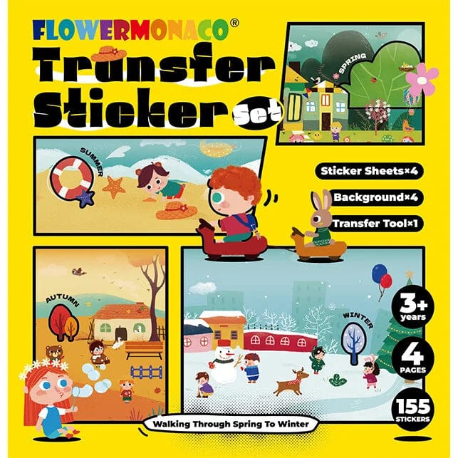 FlowerMonaco Sticker Activity Sets Default Transfer Sticker Set