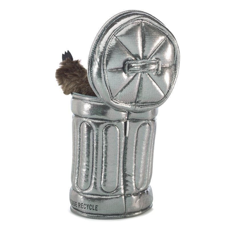 Folkmanis Default Raccoon in Garbage Can Puppet