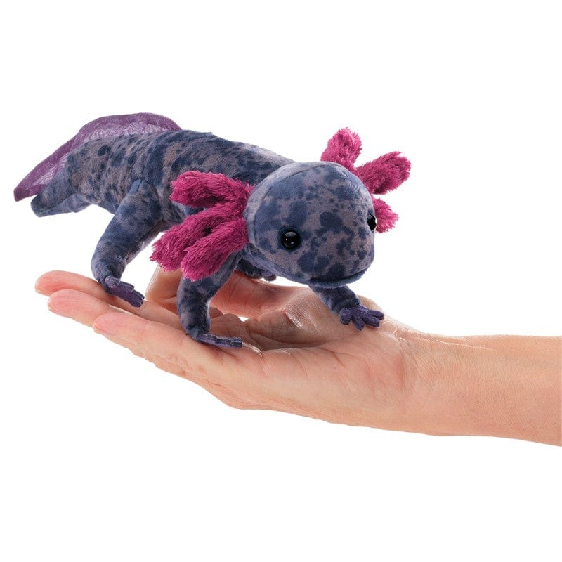 Folkmanis Finger Puppets Default Black Axolotl Finger Puppet