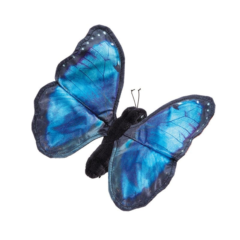Folkmanis Finger Puppets Default Blue Morpho Butterfly Finger Puppet