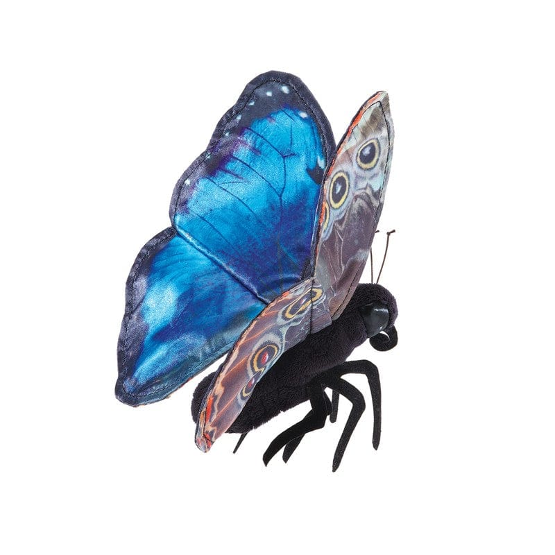 Folkmanis Finger Puppets Default Blue Morpho Butterfly Finger Puppet