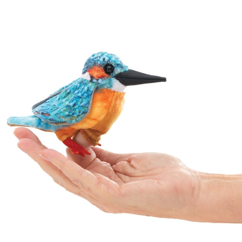 Folkmanis Finger Puppets Default Mini Kingfisher Finger Puppet