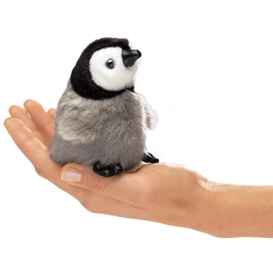 Folkmanis Finger Puppets Mini Baby Emperor Penguin Finger Puppet