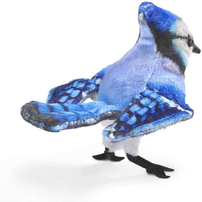 Folkmanis Finger Puppets Mini Blue Jay Finger Puppet