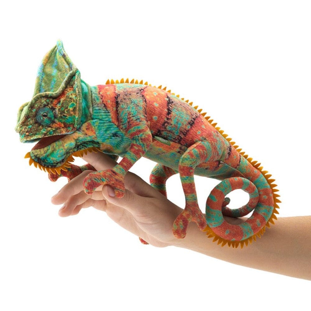 Folkmanis Finger Puppets Mini Chameleon Finger Puppet