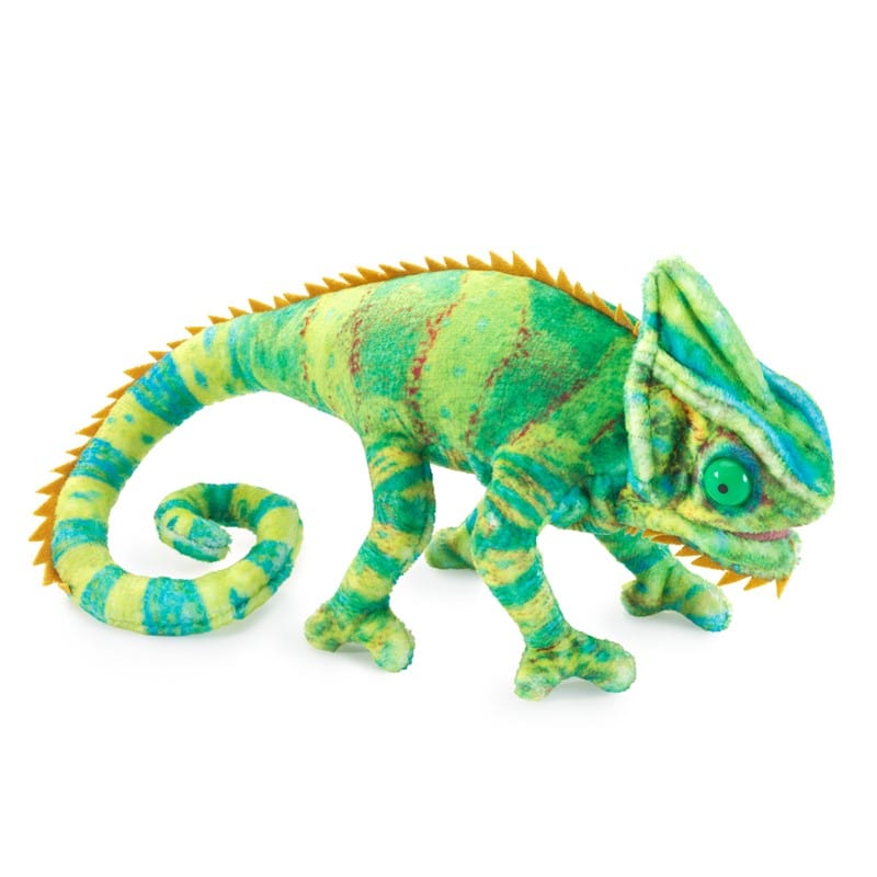 Folkmanis Finger Puppets Mini Chameleon Finger Puppet