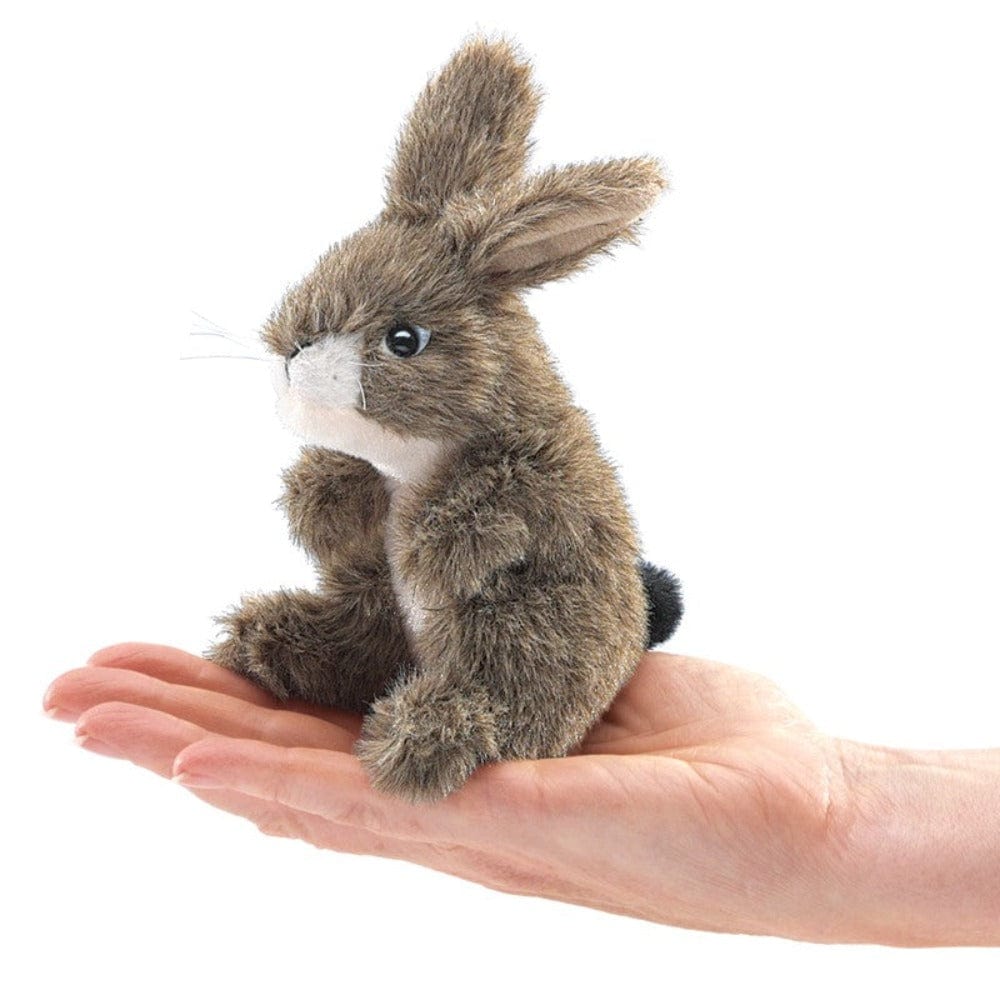 Folkmanis Finger Puppets Mini Jack Rabbit Finger Puppet