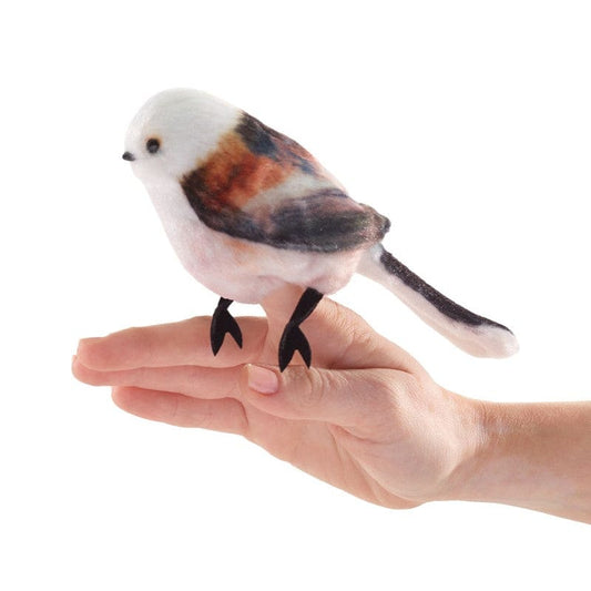 Folkmanis Finger Puppets Mini Long-Tailed Tit Finger Puppet