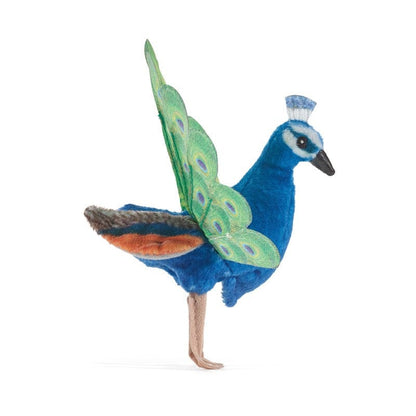 Folkmanis Finger Puppets Mini Peacock Finger Puppet