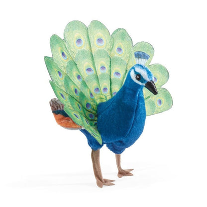 Folkmanis Finger Puppets Mini Peacock Finger Puppet