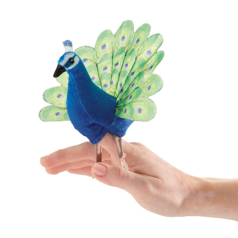 Folkmanis Finger Puppets Mini Peacock Finger Puppet