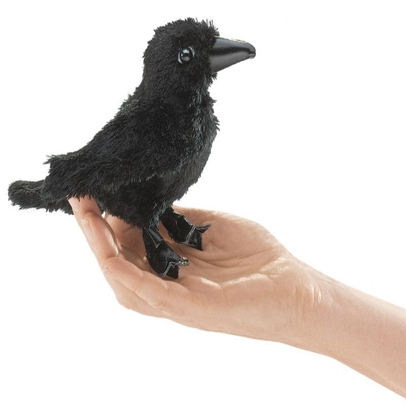 Folkmanis Finger Puppets Mini Raven Finger Puppet