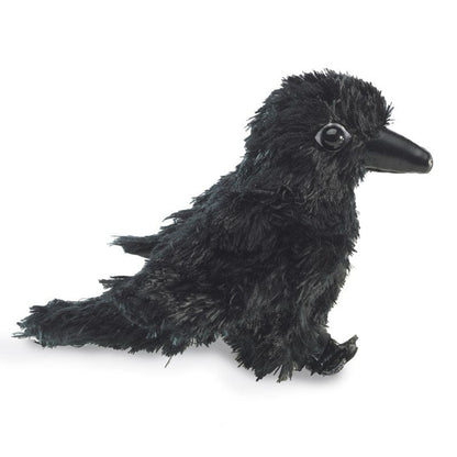 Folkmanis Finger Puppets Mini Raven Finger Puppet