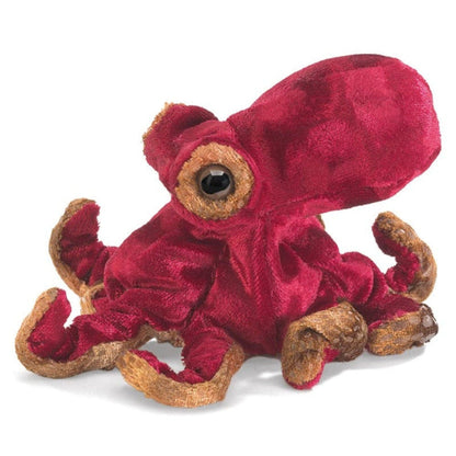 Folkmanis Finger Puppets Mini Red Octopus Finger Puppet