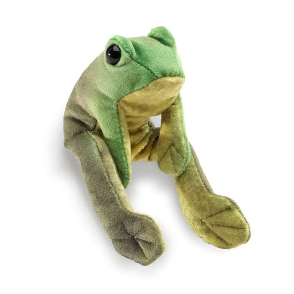 Folkmanis Finger Puppets Mini Sitting Frog Finger Puppet