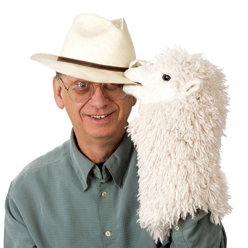 Folkmanis Hand Puppets Alpaca Stage Puppet