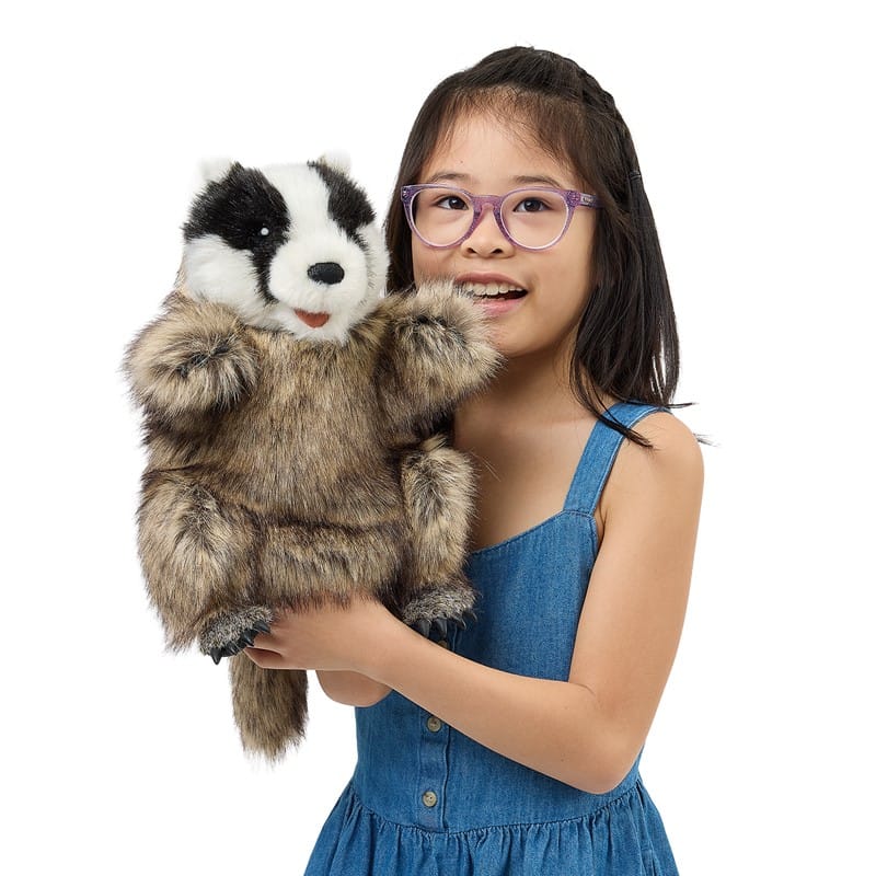 Folkmanis Hand Puppets Badger Puppet
