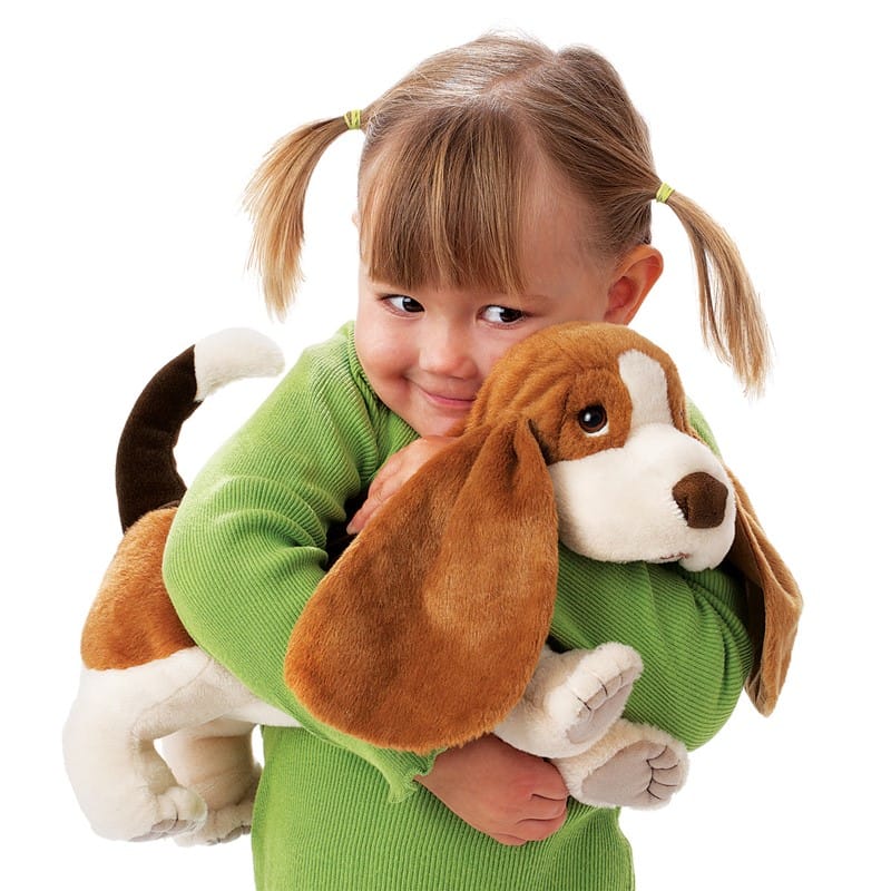 Folkmanis Hand Puppets Default Basset Hound Puppet