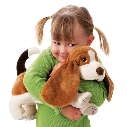 Folkmanis Hand Puppets Default Basset Hound Puppet