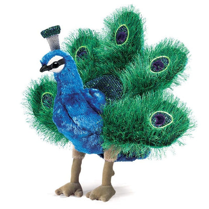 Folkmanis Hand Puppets Default Small Peacock Puppet