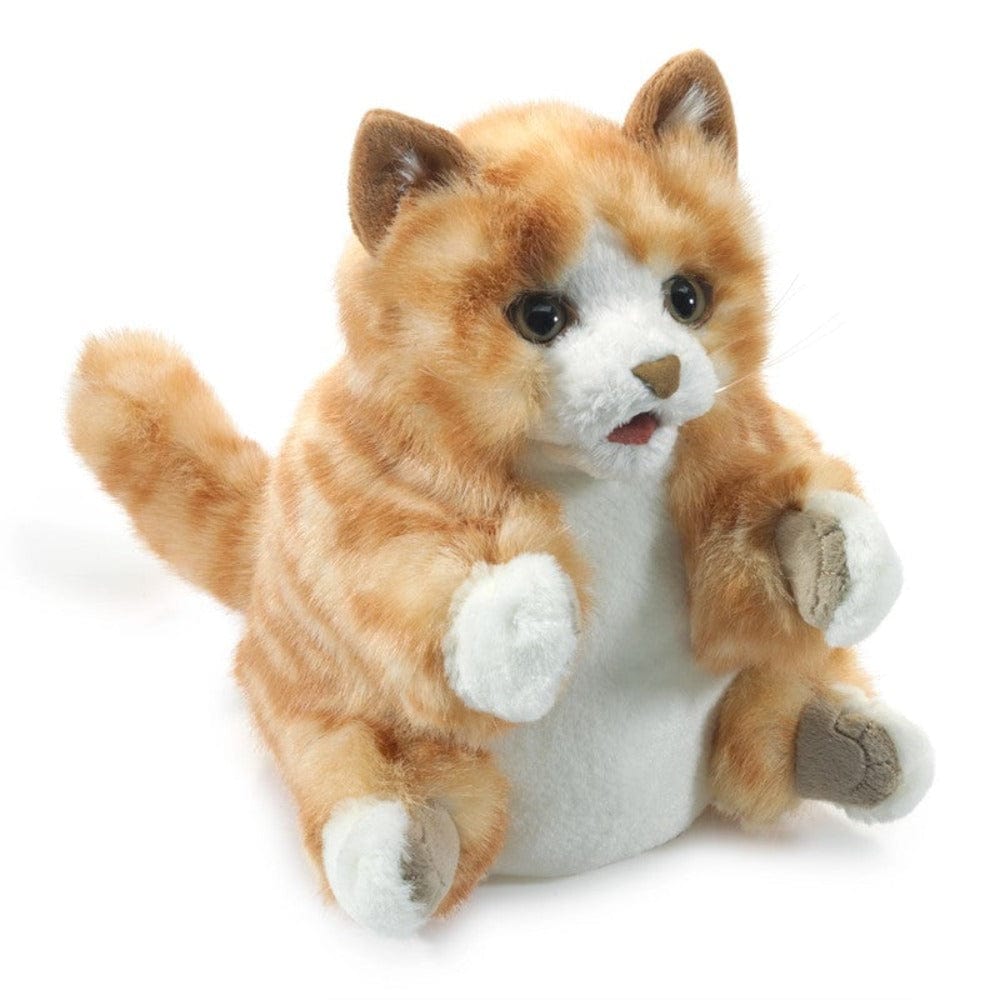 Folkmanis Hand Puppets Orange Tabby Kitten Puppet