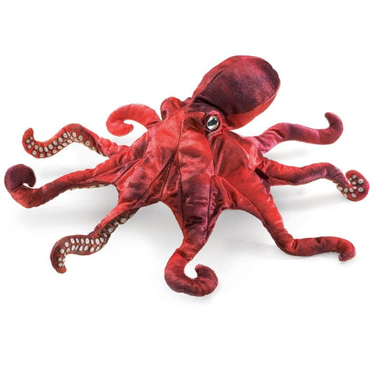 Folkmanis Hand Puppets Red Octopus Puppet
