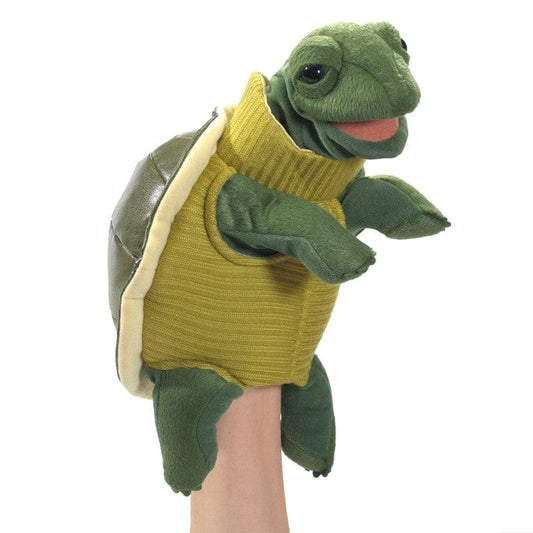 Folkmanis Hand Puppets Turtleneck Turtle Puppet