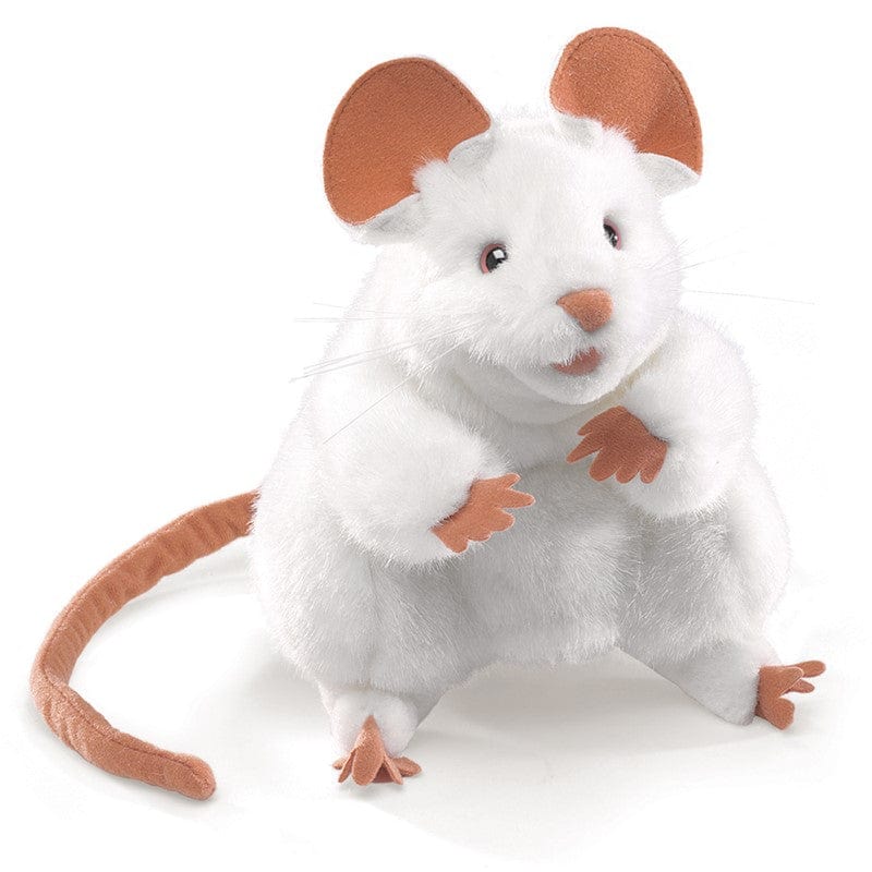 Folkmanis Hand Puppets White Mouse Puppet