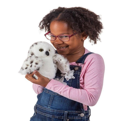 Folkmanis Little Puppets Default Little Snowy Owl Puppet