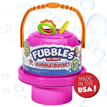 Fubbles Bubbles Fubbles No Spill Big Bubble Bucket (Assorted Styles)