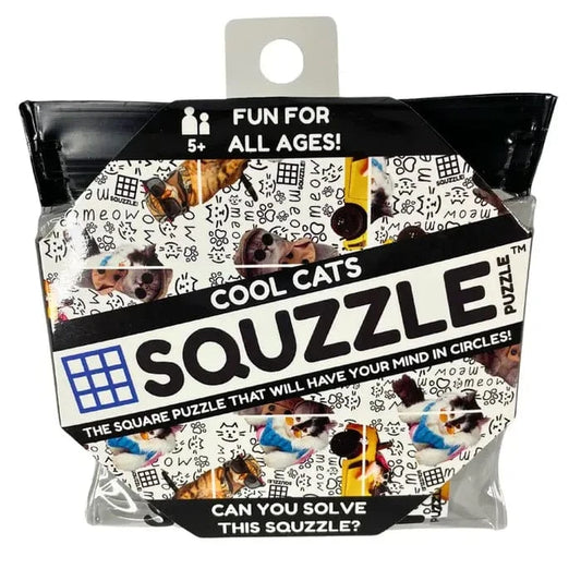 Fun Squared Brain Teaser Games Squzzle Puzzle - Cool Cats