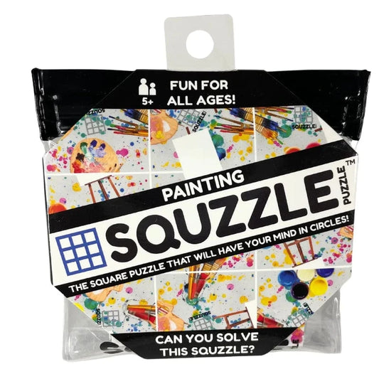 Fun Squared Brain Teaser Games Squzzle Puzzle - Painting