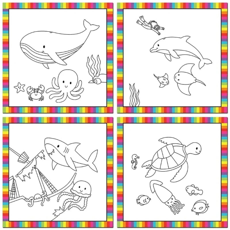 Galt Coloring & Painting Books Default First Water Magic - Baby Ocean