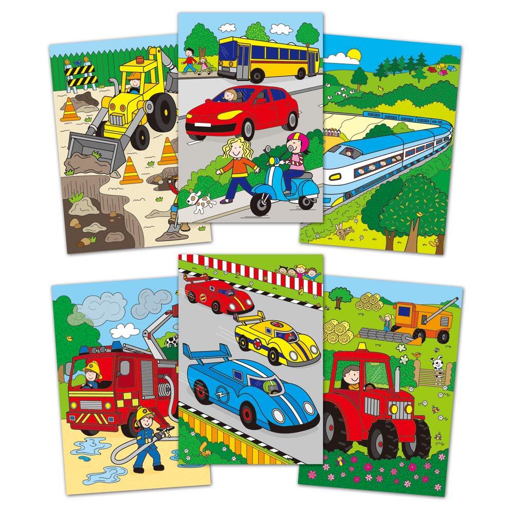 Galt Coloring & Painting Books Default Water Magic - Vehicles