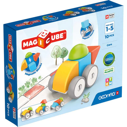 Geomagworld Construction Magicube Cars 10 Piece Set