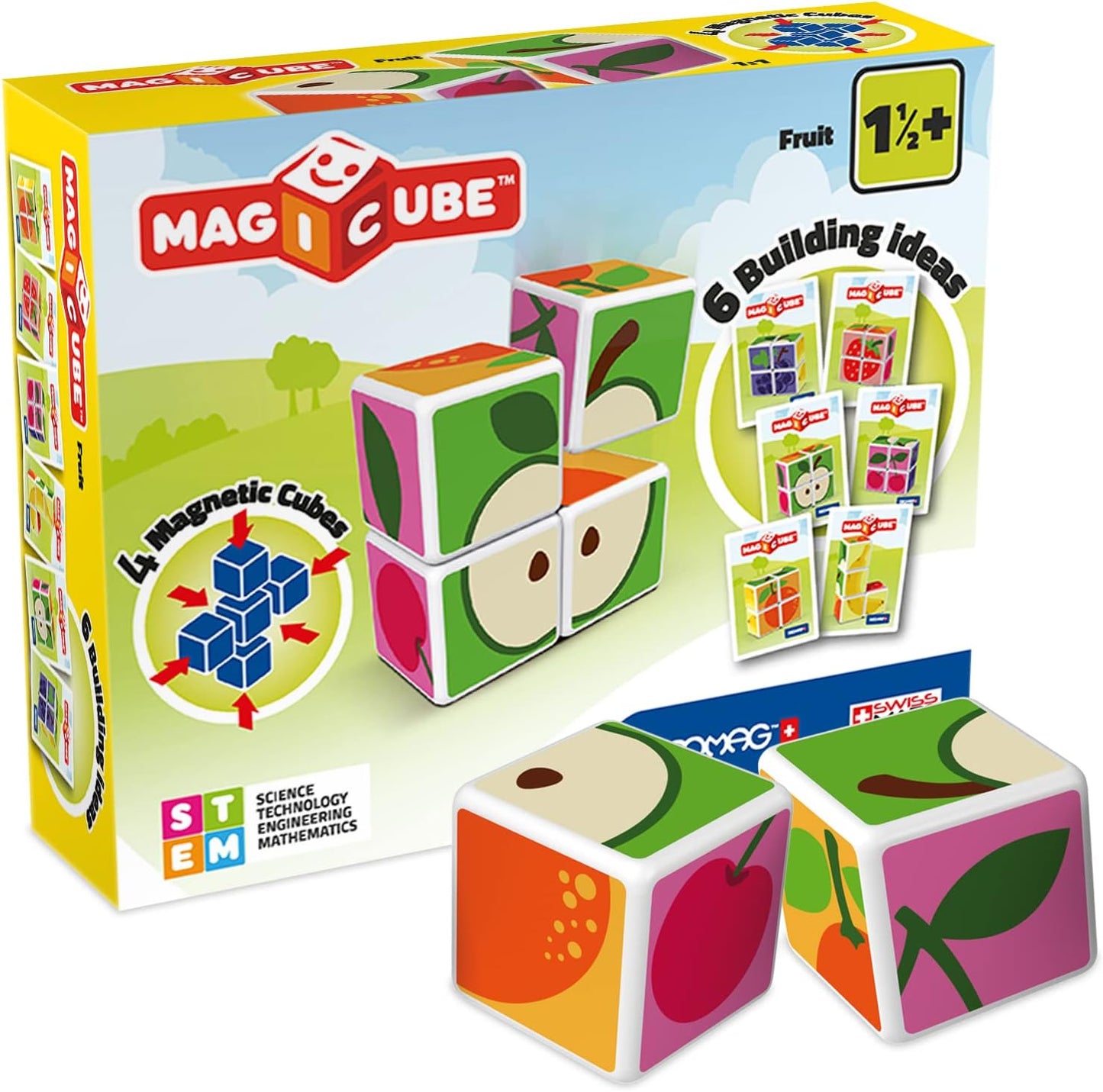 Geomagworld Construction Magicube Fruits Set