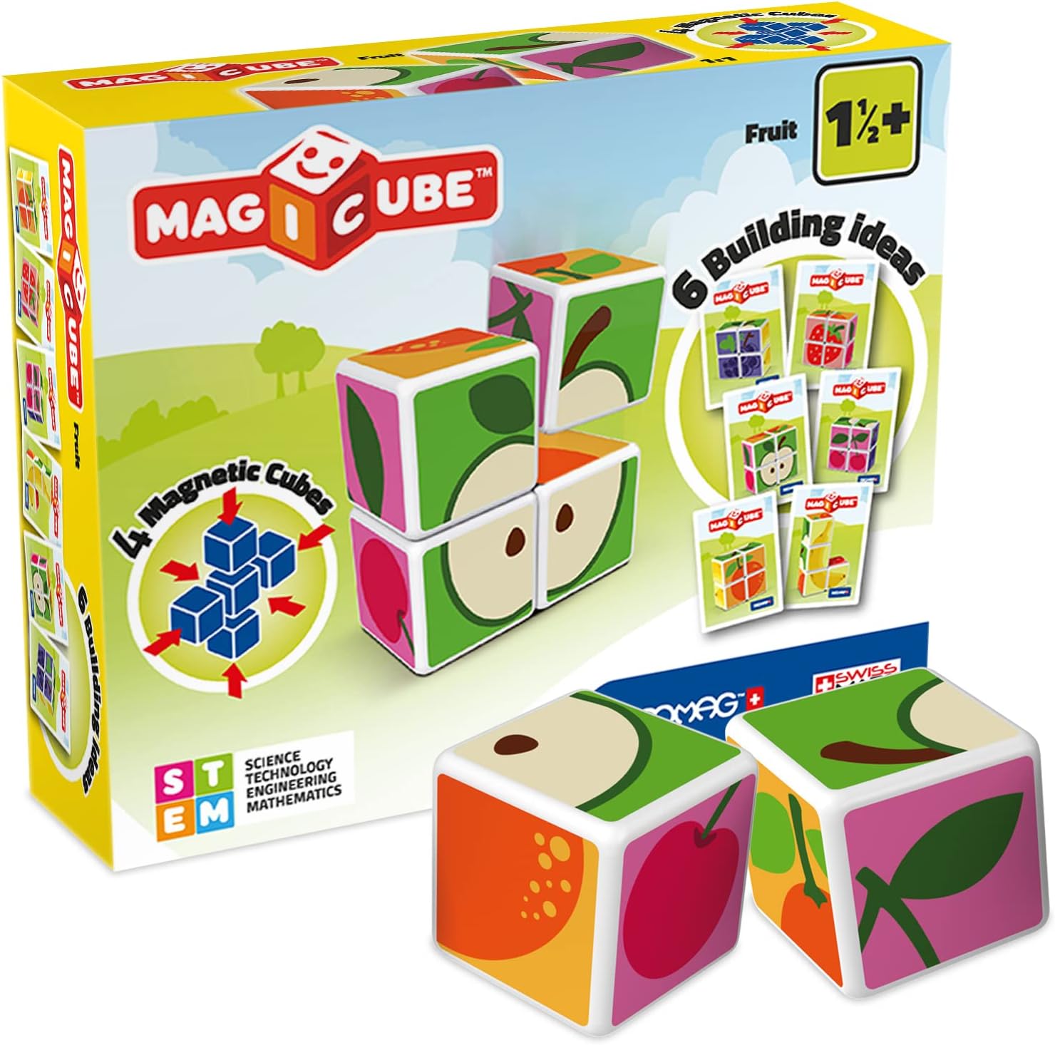 Geomagworld Construction Magicube Fruits Set