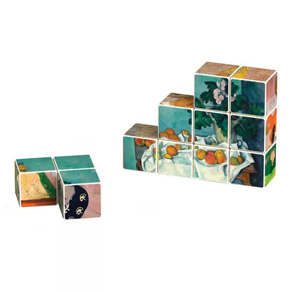 Geomagworld Puzzles Magnetic Masterpieces Cube Art