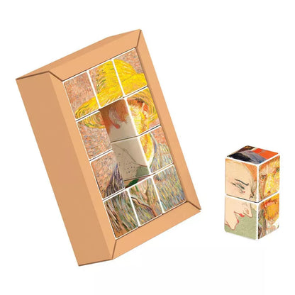 Geomagworld Puzzles Magnetic Masterpieces Cube Art