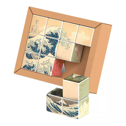 Geomagworld Puzzles Magnetic Masterpieces Cube Art