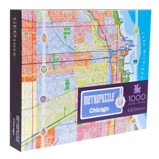 Geotoys 1000 Piece Puzzles Default Chicago Metro 1000 Piece Puzzle