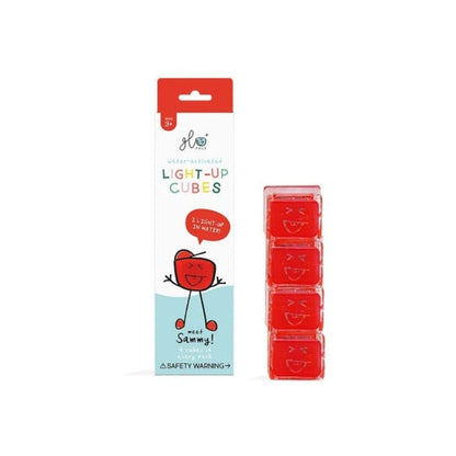 Glo Pals Bath Toys Red/Sammy Glo Pals Light Up Cubes