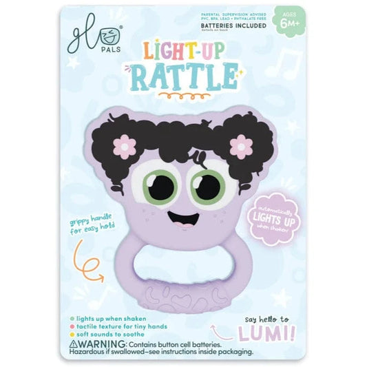 Glo Pals Rattles & Teethers Glo Pals Rattle - Purple/Lumi