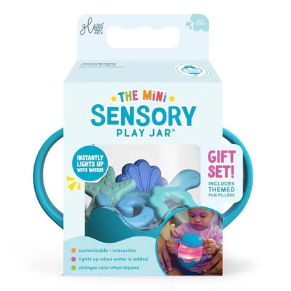 Glo Pals Sensory Toys Mini Sensory Jar - Blue