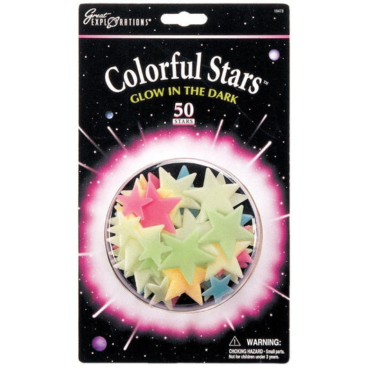 Great Explorations Decor Glow In The Dark - Colorful Stars