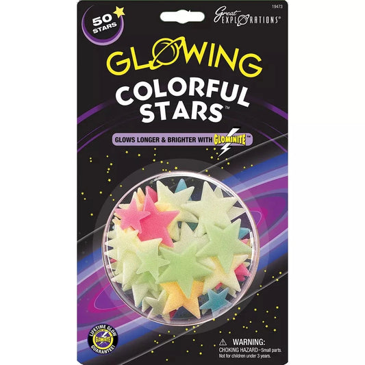 Great Explorations Decor Glowing Colorful Stars