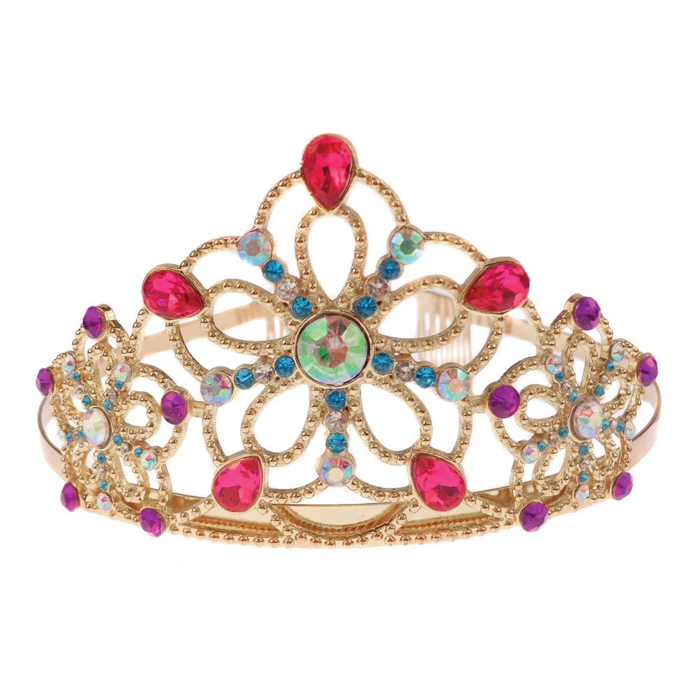 Great Pretenders Dress Up Accessories Bejewelled Tiara - Gold with Multi Gems