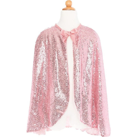 Great Pretenders Dress Up Accessories Default Precious Pink Sequins Cape (Size 5-6)